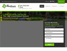 Tablet Screenshot of hendersontreeservice.com